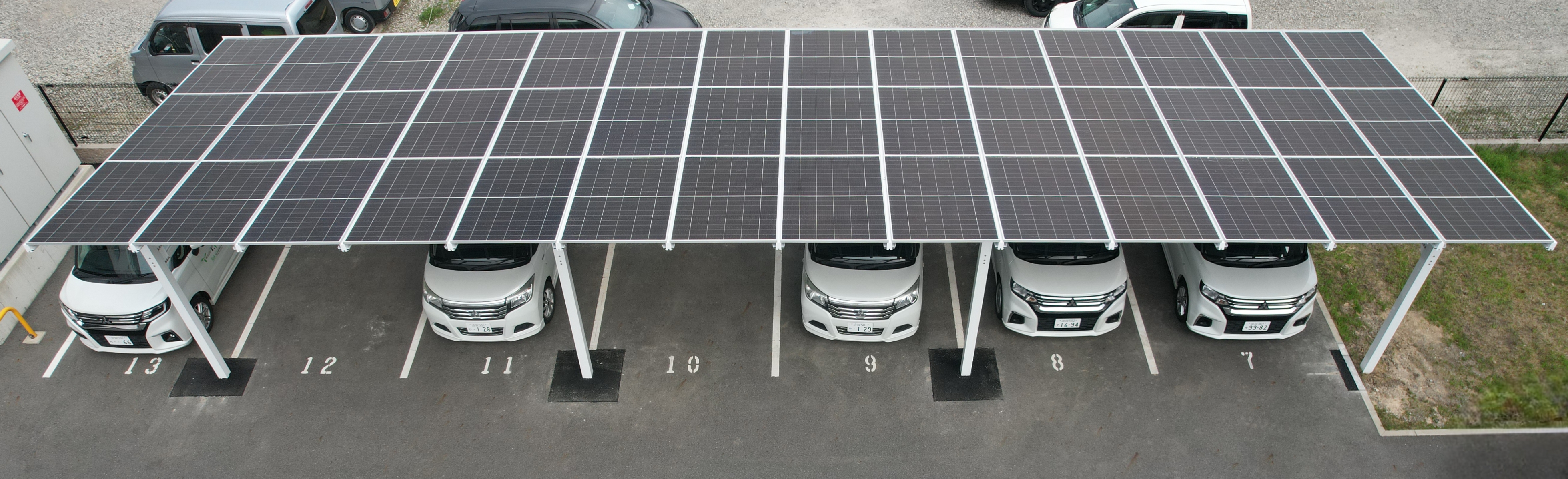 滋賀支店にソーラーカーポートを導入しました | ニュース | 株式会社